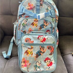 Pottery Barn Kids Gray and Blue Backpack